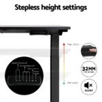 Artiss Standing Desk Motorised Dual Motor Black 140CM - Image 5