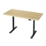 Artiss Standing Desk Motorised Dual Motor White Oak 140CM - Image 7