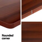 Artiss Standing Desk Motorised Dual Motor Walnut 140CM - Image 4