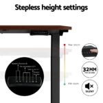 Artiss Standing Desk Motorised Dual Motor Walnut 140CM - Image 5