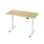 Artiss Standing Desk Motorised Dual Motor 120CM White Oak - Image 7
