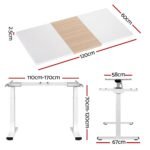 Artiss Standing Desk Motorised Dual Motor 120CM - Image 2