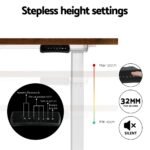 Artiss Standing Desk Motorised Dual Motor 120CM Rustic Brwon - Image 5