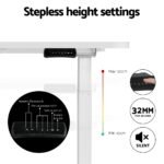 Artiss Standing Desk Motorised Dual Motor 120CM White - Image 5