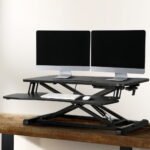 Artiss Standing Desk Riser Height Adjustable Black 80CM - Image 8