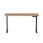 Artiss Electric Standing Desk 140cm Adjustable Height Motorised Home Office Desk Oak Black - Image 3