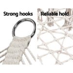 Gardeon Hammock Chair Outdoor Portable Camping Hammocks 2 Person Cream - Image 6