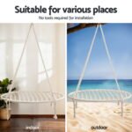 Gardeon Hammock Hanging Chair with Steel Stand - Image 4