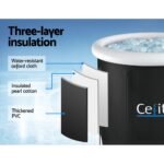 Weisshorn Portable Ice Bath Tub 70X80CM Inflatable Folding Bathtub Spa Massage - Image 4