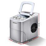 Devanti Portable Ice Cube Maker - Silver - Image 2