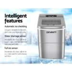 Devanti Portable Ice Cube Maker - Silver - Image 3