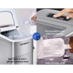 Devanti Portable Ice Cube Maker - Silver - Image 5