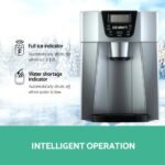 Devanti 2L Portable Ice Cuber Maker & Water Dispenser - Silver - Image 5