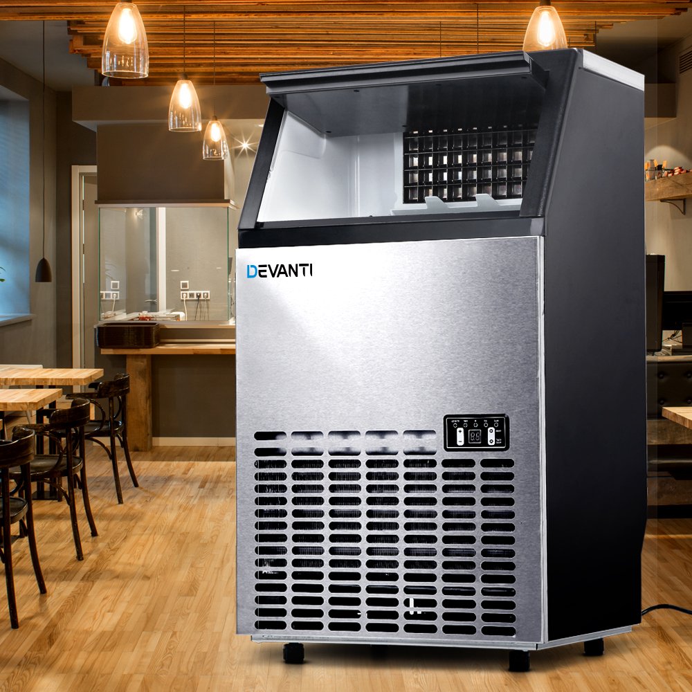 IM-ZB45-COM-6455-07 Devanti 60kg Commercial Ice Maker Machine - Image 1