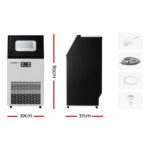 Devanti Commercial Ice Maker Machine 45kg Ice Cube Tray Bar Stainless Steel - Image 2