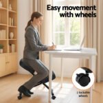 Artiss Kneeling Chair Ergonomic Office Chairs Home Knee Seat Posture Stretch Rest - Image 5