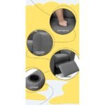 Keezi Kids Recliner Chair Linen Soft Sofa Lounge Couch Children Armchair Grey - Image 7
