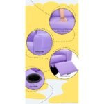 Keezi Kids Recliner Chair Purple PU Leather Sofa Lounge Couch Children Armchair - Image 6
