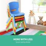 Keezi Kids Chairs Set Plastic Set of 4 Activity Study Chair 50KG - Image 6