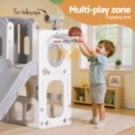 Keezi Kids Slide Swing Set Ball Hoop Rings Football Outdoor Toys - Image 7