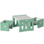 Keezi 3PCS Kids Table and Chairs Set HDPE - Image 7