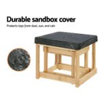 Keezi Kids Sandpit Wooden Sandbox Sand Pit Water Table Outdoor Toys 101cm - Image 7