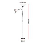 Artiss Floor Lamp Mother and Child Modern Home Living Room Office Reading Black - Image 2