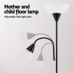 Artiss Floor Lamp Mother and Child Modern Home Living Room Office Reading Black - Image 5