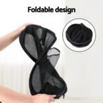 Artiss 2X Laundry Basket Hamper Foldable Black - Image 5