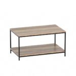 Artiss Coffee Table Rectangular 93CM Walnut Olin - Image 8