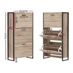 Artiss Shoe Rack Cabinet Adjustable Shelves 24 Pairs Tim - Image 4