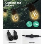 77m LED Festoon String Lights Christmas Decorations Wedding Party Outdoor Garden - Image 5