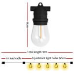 91m Festoon Lights Christmas Fairy String Lights Outdoor Party Garden Decor - Image 2