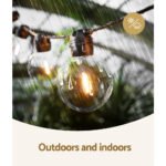 17m Solar Festoon Lights Outdoor LED String Light Wedding Christmas Party - Image 6