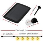 77m Solar Festoon Lights Outdoor LED String Light Christmas Party Decorations - Image 2