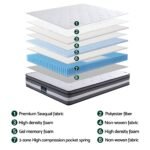 Giselle Bedding 30cm Mattress Gel Foam Pocket Spring Queen - Image 5