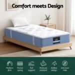 25cm Giselle Mattress King Single Bed Pocket Spring Mattresses - Image 5