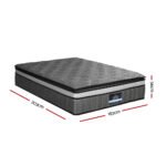 Giselle Bedding 34cm Mattress Double Layer Pocket Spring King - Image 3