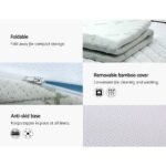Giselle Bedding Memory Foam Mattress Topper 7-Zone 8cm Queen - Image 4