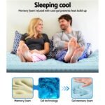 Giselle Bedding Memory Foam Mattress Topper 7-Zone 8cm Queen - Image 6