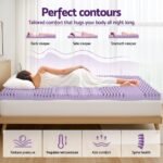 Giselle 8cm Memory Foam Mattress Topper Lavender Infused Bamboo Cover 7-Zone Single - Image 4
