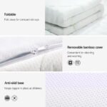 Giselle Bedding Memory Foam Mattress Topper Cool Gel Bed Mat Bamboo 10cm Double - Image 5