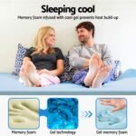 Giselle Bedding Memory Foam Mattress Topper Cool Gel 5cm King Single - Image 6