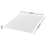 Giselle Bedding Memory Foam Mattress Topper Egg Crate 5cm Queen - Image 2