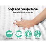 Giselle Bedding Memory Foam Mattress Topper Egg Crate 5cm Queen - Image 4