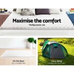 Giselle Bedding Memory Foam Mattress Topper Egg Crate 5cm Queen - Image 6