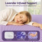 Giselle 5cm Memory Foam Mattress Topper Lavender Infused Egg Crate Pad Mat King - Image 5