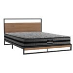 Artiss Bed Frame Queen Size Metal Frame DANE with Mattress