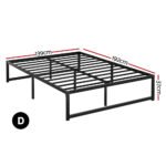 Artiss Bed Frame Double Size Metal Bed Frame TINO - Image 2