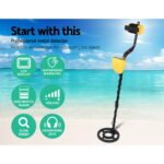 Metal Detector 180MM Deep Sensitive Waterproof Treasure Hunter Gold Digger Yellow - Image 3